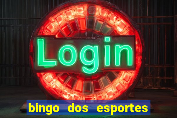 bingo dos esportes para imprimir